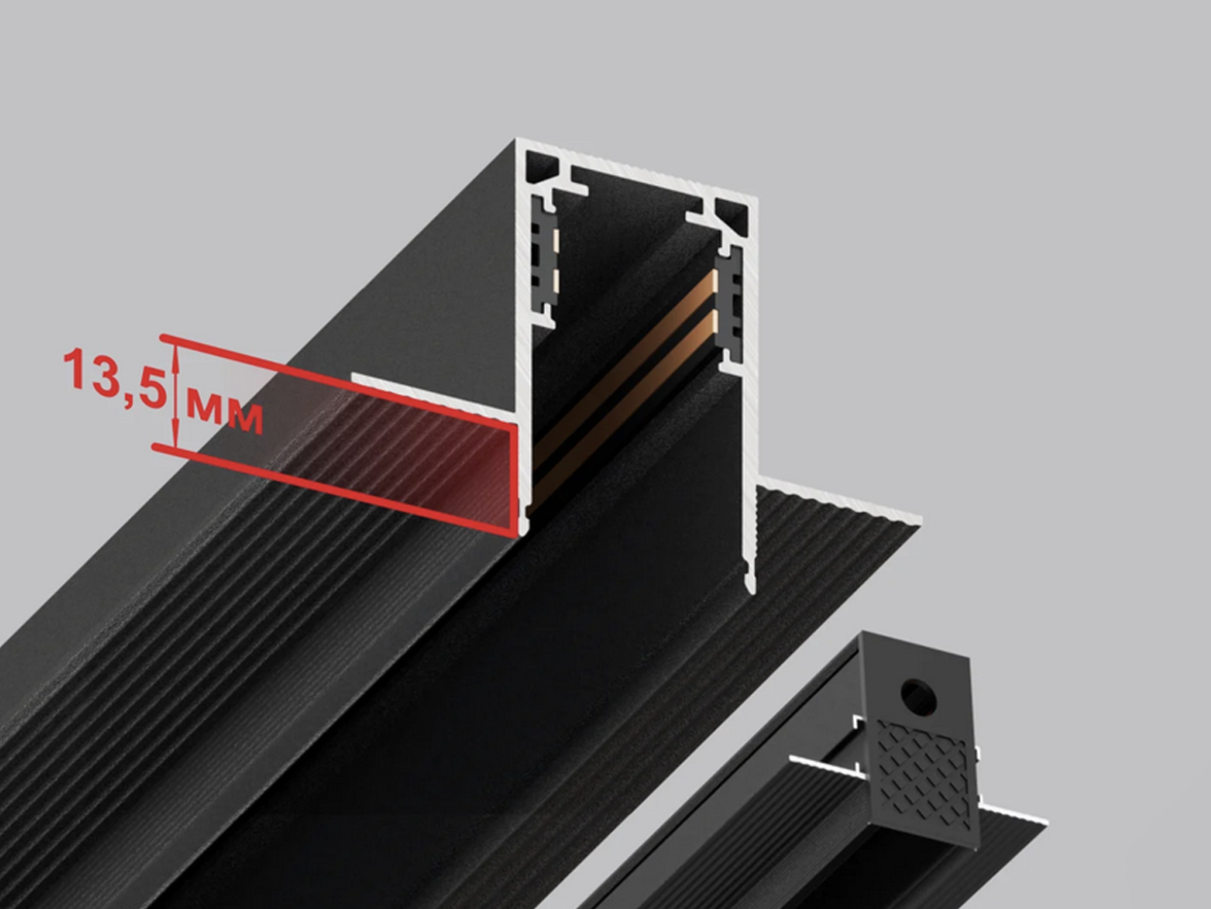 TRM03-1/TRM03-2 magnetic track rail for drywall